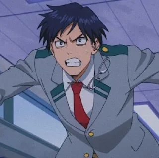 😃 Tenya Iida My Hero Academia My Hero Academia, เท็นยะ อิดะ, อนิเมะ, ตัวละคร, มังงะ, ฮีโร่, นักเรียน telegram sticker