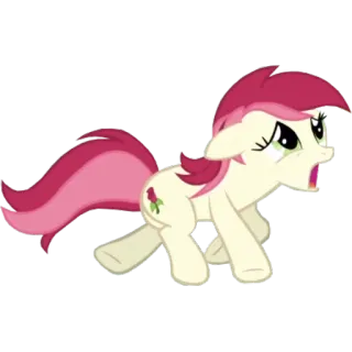 😱 Pony, Dibujo animado, Animal, Rosa, Caballo telegram sticker