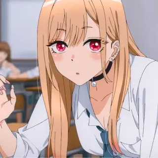 ❤️ Marin Kitagawa My Dress-Up Darling Аниме, Марин Китагава, Эта фарфоровая кукла влюбилась, Вайфу telegram sticker
