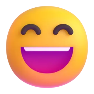 😃 อิโมจิ, ยิ้ม, มีความสุข, ร่าเริง, สีเหลือง telegram sticker
