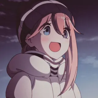 🌸 Anime, Cartone animato, Personaggio, Ragazza, Inverno, Carino telegram sticker
