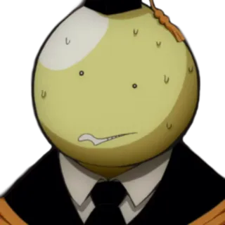 😰 Koro-sensei Assassination Classroom Anime, Koro-sensei, Assassination Classroom, Giallo, Insegnante, Cartone animato telegram sticker