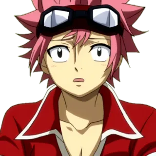 😧 Natsu Dragneel Fairy Tail Anime, Fairy Tail, Natsu Dragneel, Mago, Óculos telegram sticker