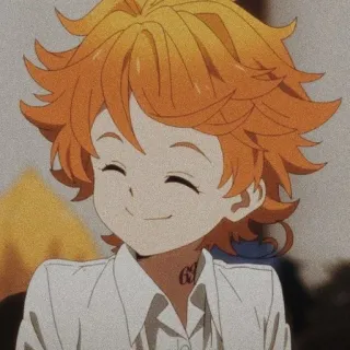 ⛓ Emma The Promised Neverland Anime, Manga, Lindo, Chica, Sonrisa, Personaje, Emma, The Promised Neverland telegram sticker