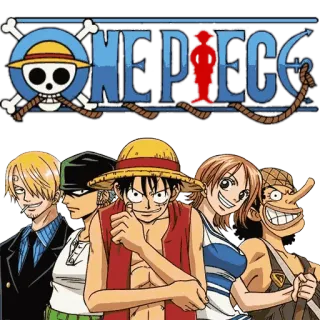 👊 One Piece ONE PIECE anime, one piece, luffy, zoro, sanji, nami, usopp telegram sticker