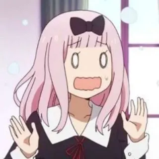 😵 Chika Fujiwara Kaguya-sama: Love Is War anime, chika, chika fujiwara, shocked, surprised telegram sticker