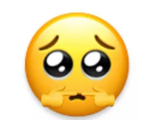 🥺 Emoji, Implorante, Carino, Espressione, Giallo telegram sticker
