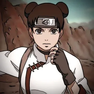 🎋 Tenten Naruto 애니메이션, 닌자, 텐텐, 나루토, 캐릭터, 여자, 귀여운, 만화 telegram sticker