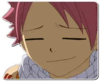 😑 Natsu Dragneel Fairy Tail anime, manga, Natsu Dragneel, Fairy Tail, character, illustration telegram sticker