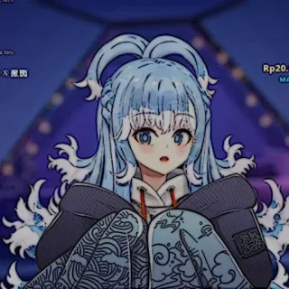 ☔️ Kobo Kanaeru anime, vtuber, cute, kobo kanaeru telegram sticker
