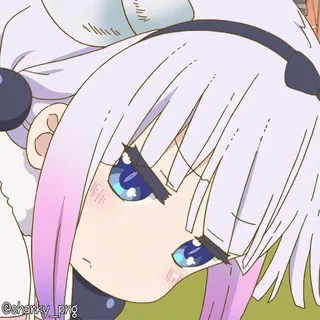 😳 Kanna Kamui Miss Kobayashi's Dragon Maid telegram sticker
