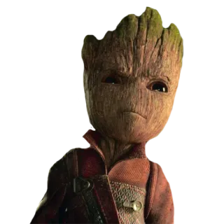 😠 Groot Guardians of the Galaxy Groot, Marvel, Baby Groot, Superhéroe, Árbol, Guardianes de la Galaxia whatsapp sticker