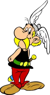🙂 Asterix Asterix, Desenho animado, Banda desenhada, Francês, Gaulês, Capacete, Personagem whatsapp sticker