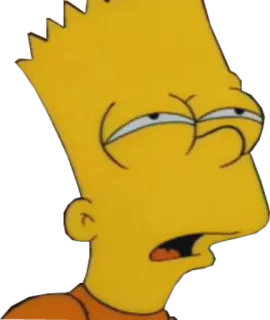 😲 Bart Simpson The Simpsons cartoon, bart simpson, the simpsons, character, tv show telegram sticker