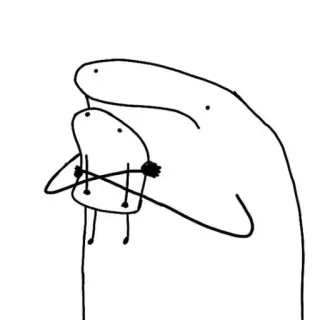 🌟 stick figures, hugging, love, friendship, cute whatsapp sticker