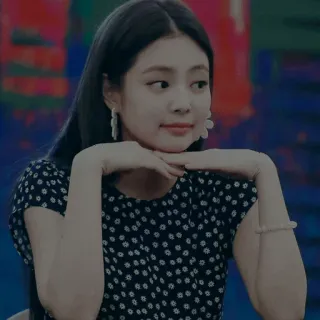 🌚 Jennie kpop, idol, femme, chanteuse, portrait whatsapp sticker