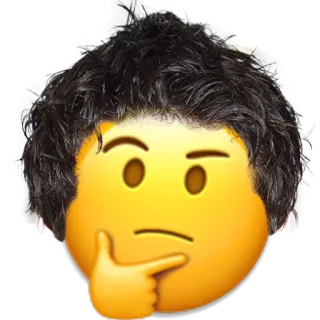 🤔 emoji, thinking, question, confused, unsure, pondering, doubtful telegram sticker