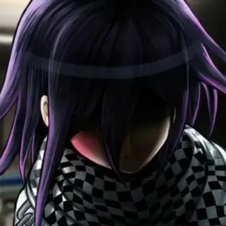 😠 Kokichi Oma Danganronpa อนิเมะ, ตัวละคร, โคคิจิ โอมะ, ดันกันรอนปะ, ผมสีม่วง telegram sticker