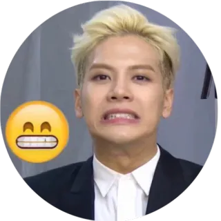 😬 persona, emoji, expresión facial, retrato telegram sticker