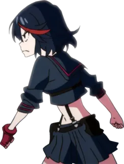 😠 Ryuko Matoi Kill la Kill Anime, Cartoni animati, Kill la Kill, Ryuko Matoi, Arrabbiato/a whatsapp sticker