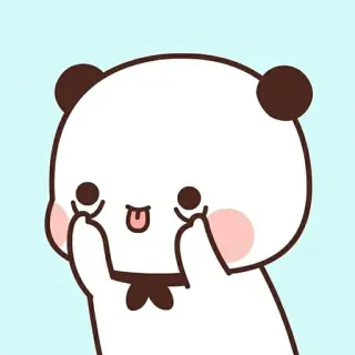 💚 Panda, Fofo, Adesivo, Desenho animado, Animal, Atrevido telegram sticker