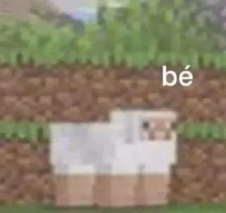 🐑 Minecraft bé minecraft, domba, permainan video, bé telegram sticker