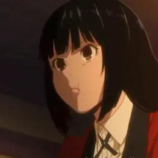 ♥️ Yumeko Jabami Kakegurui Anime, Kakegurui, Yumeko Jabami, Personnage, Fille, Uniforme scolaire whatsapp sticker