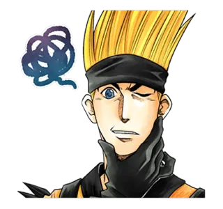 😉 Anime, Charakter, Blonde Haare, Stirnband telegram sticker