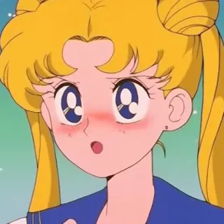 🌙 Sailor Moon Anime, Cartoon, Sailor Moon, Usagi Tsukino, Jaren 90 anime, Magical girl telegram sticker