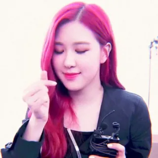 🌹 Rose Rosa, K-pop, Blackpink, Cantante, Coreana, Mujer, Belleza telegram sticker