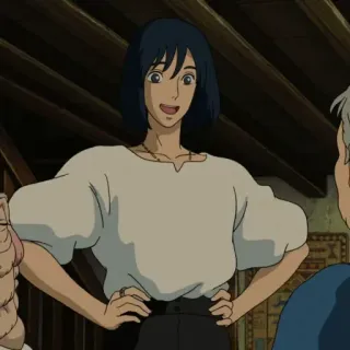 🔮 Howl Howl's Moving Castle Anime, Le Château Ambulant, Studio Ghibli, Hauru, Personnage, Animation telegram sticker