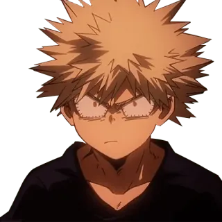 😠 Bakugo Katsuki My Hero Academia Anime, Wütend, Explosion, Held, MHA telegram sticker