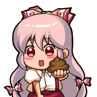 💩 Аниме, Чиби, Милый, Девочка, Какашка telegram sticker
