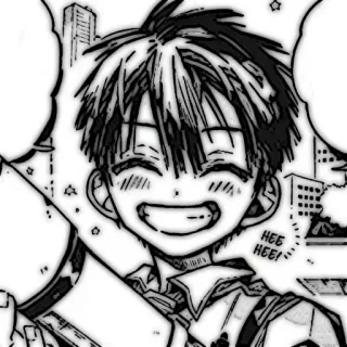 🔭 HEE HEE! Anime, Manga, Dessin animé, Sourire, Garçon, Joyeux telegram sticker