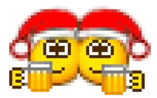 🍺 이모지, 맥주, 축하, 크리스마스, 휴일, 파티, 음주 whatsapp sticker
