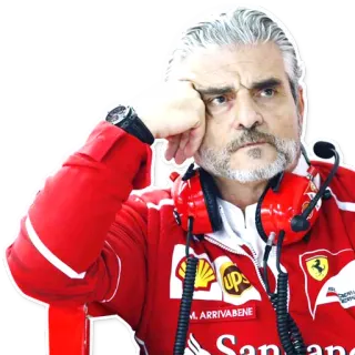 🤷 persona, raza, ingeniero, ferrari, equipo whatsapp sticker