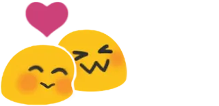 💏 emotikon, emoji, hati, cinta, imut telegram sticker