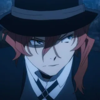 🥃 Chuuya Nakahara Bungo Stray Dogs Anime, Manga, Portrait, Hut, Chuya Nakahara, Bungo Stray Dogs telegram sticker