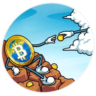 💱 比特币, 加密货币, 钱, 硬币, 数字货币 telegram sticker