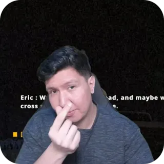 ❤ Eric : W ad, and maybe w cross . e. telegram sticker