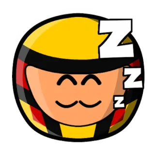 😴 睡眠, 寝る, 漫画, 疲れた telegram sticker