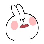 😩 кролик, зайчик, стикер, милый, мультик, животное telegram sticker