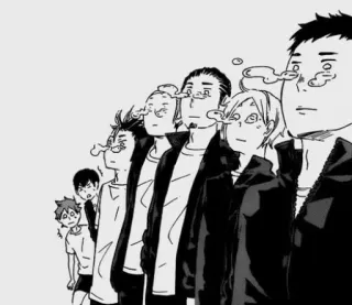 🖇 Haikyuu ไฮคิว, อนิเมะ, มังงะ, ตัวละคร, วอลเลย์บอล telegram sticker