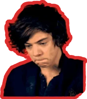 😔 Harry Styles harry styles, singer, one direction, celebrity telegram sticker