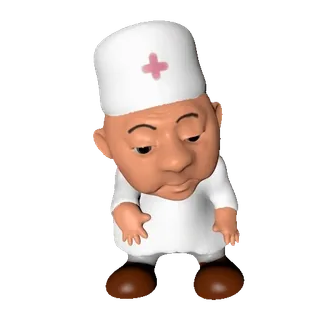 👨⚕️ dokter, verpleegkundige, medisch, cartoon, gezondheid, uniform whatsapp sticker