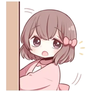 🌟 Anime, Dibujos animados, Lindo, Kawaii, Chica, Personaje, Manga telegram sticker