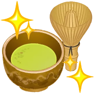 😊 Matcha, Té, Tazón, Batidor, Japonés, Bebida, Tradicional whatsapp sticker