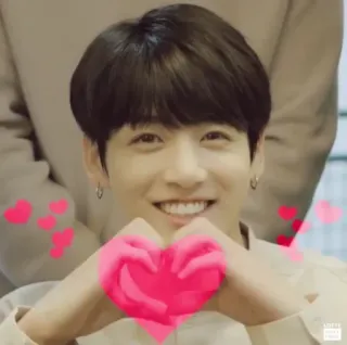 💜 Jungkook kpop, idol, singer, heart, love, celebrity, korean telegram sticker