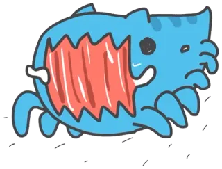 😡 Desenho animado, Animal, Gore, Criatura, Monstro telegram sticker