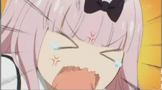 😭 Chika Fujiwara Kaguya-sama: Love Is War Anime, Chika Fujiwara, Kaguya-sama, Dessin animé, En colère, Pleurs, Expression telegram sticker